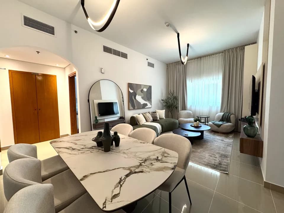 Living and dining area